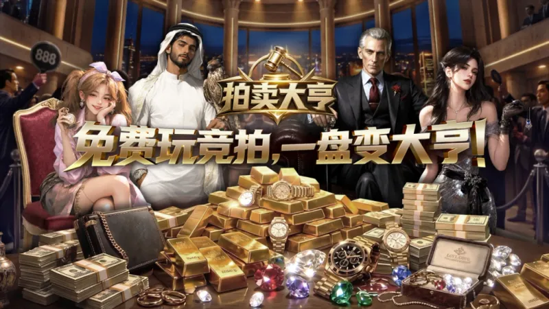 《拍卖大亨》上线KK对战平台-全免费策略竞拍游戏重塑公平博弈