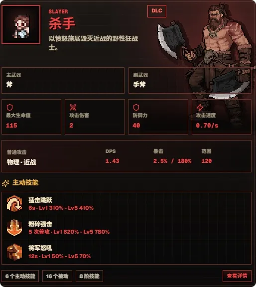 《TBH塔斯克巴英雄》职业强度排行榜