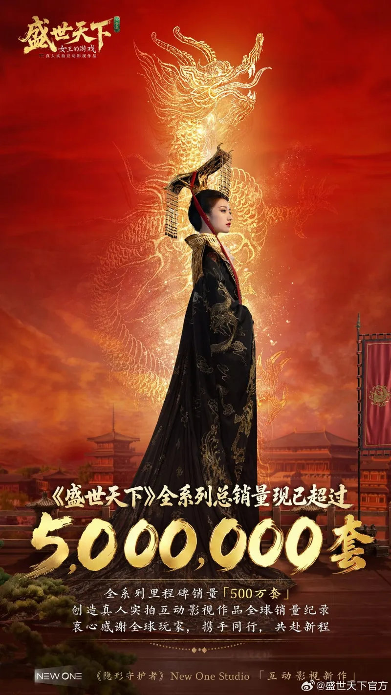 《盛世天下》系列销量突破500万-创互动影视全球纪录