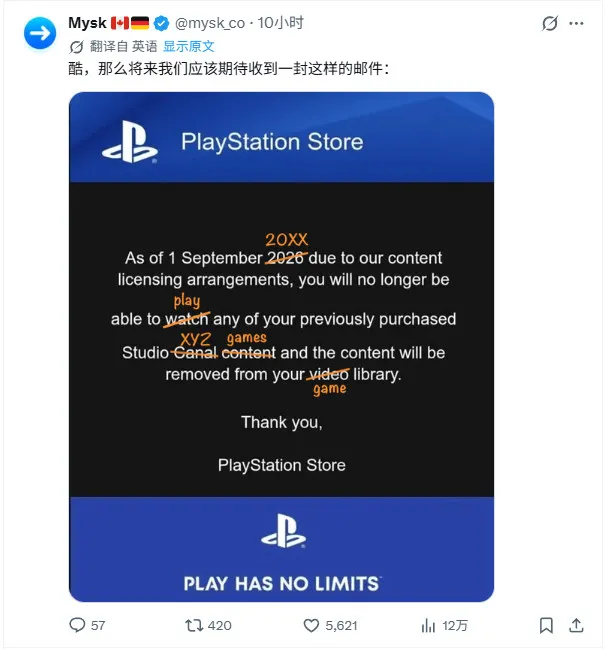 PlayStation宣布停止实体盘