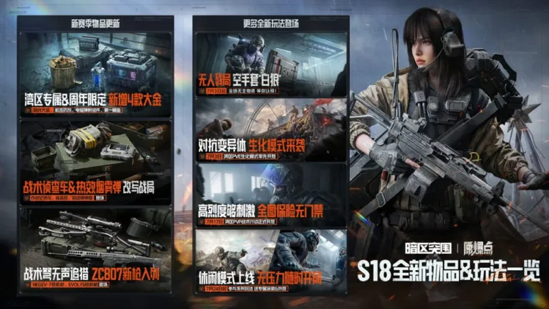 《暗区突围》S18赛季原爆点上线-生化PVE模式与全新湾区地图开放
