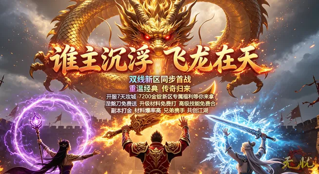 《无忧》经典老服福利无套路-怀旧玩家必冲的公平打宝体验