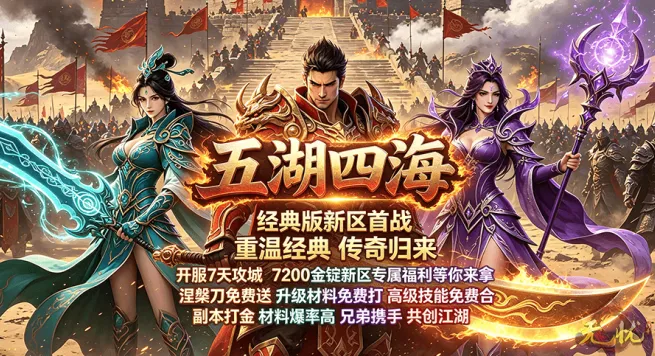 《无忧》新区火爆开启-全地图高爆率助力开荒