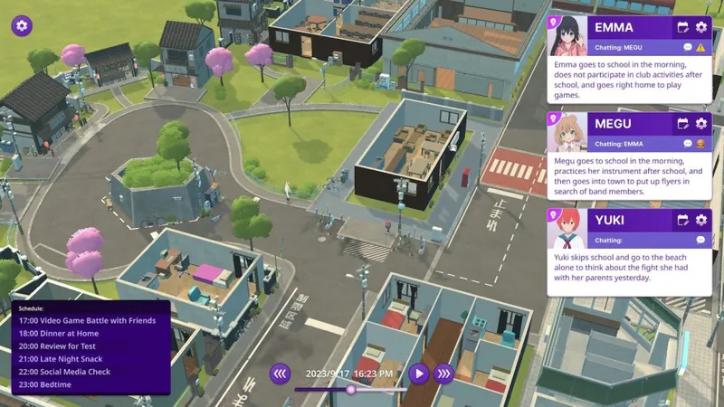 《EmemeTown》扩张版开发中-新增多项内容丰富AI角色体验