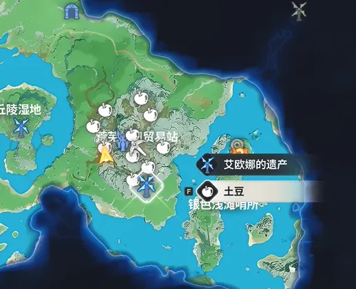 《龙之剑：觉醒》土豆采集点位详解-炸鱼薯条材料获取指南
