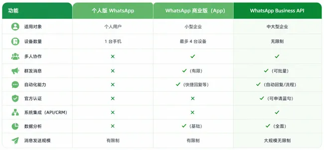 WhatsApp和WhatsAppBusiness区别解析-功能与定位详解