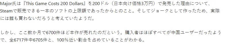 《ThisGameCosts200Dollars》售价200刀恶搞游戏爆卖140万美元
