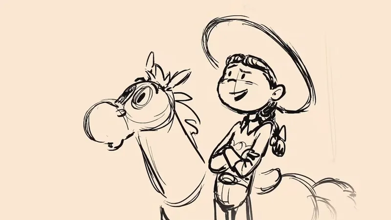 《胡迪牛仔秀》ToyStory5删减片段揭秘-翠丝与红心的首次相遇
