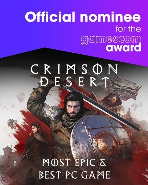 《红色沙漠》入围GamescomAwards2026-角逐最具史诗感与最佳PC游戏奖项