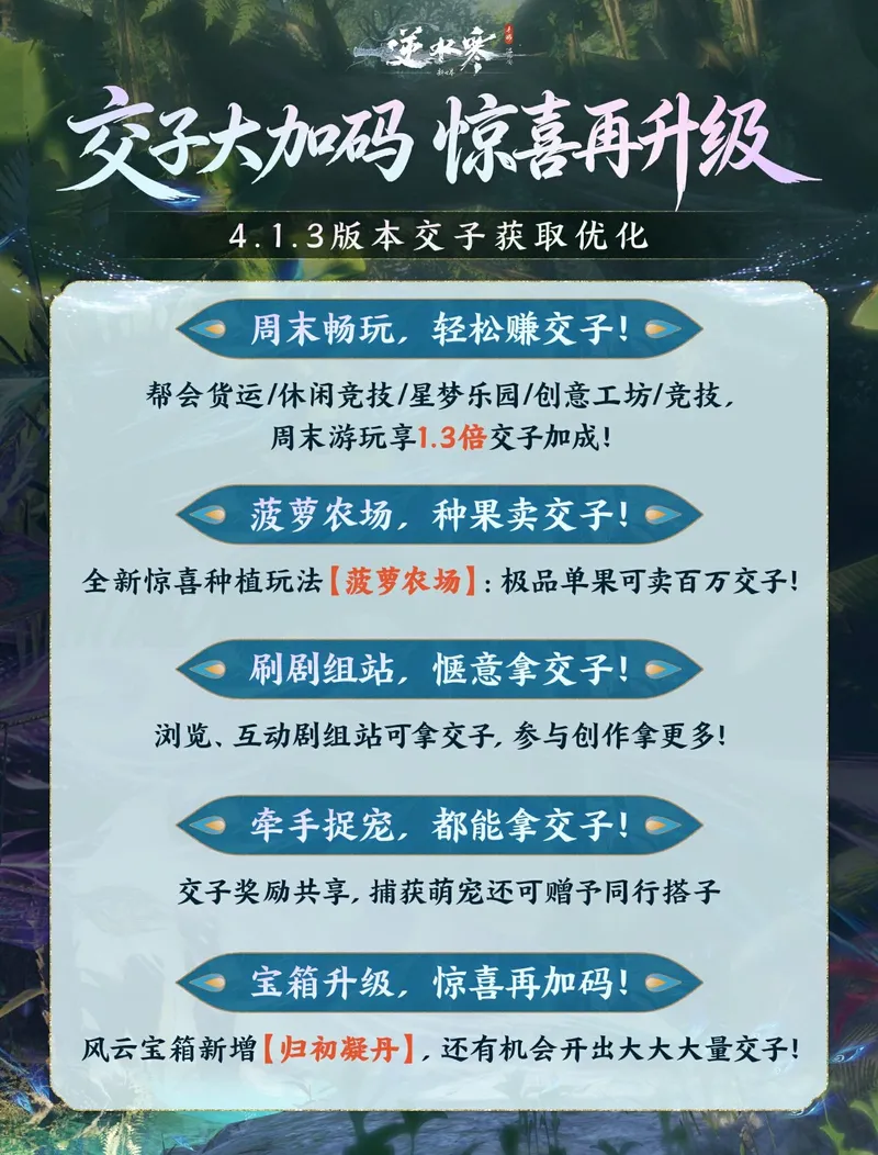 《逆水寒》手游4.1.3版本更新