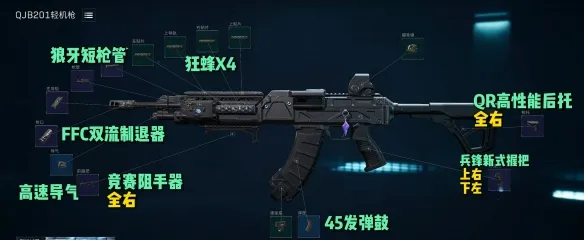 《三角洲行动》S11赛季QJB201轻机枪改装方案详解