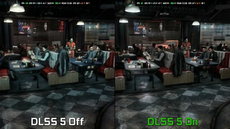 《蝙蝠侠:阿卡姆骑士》DLSS5画质对比