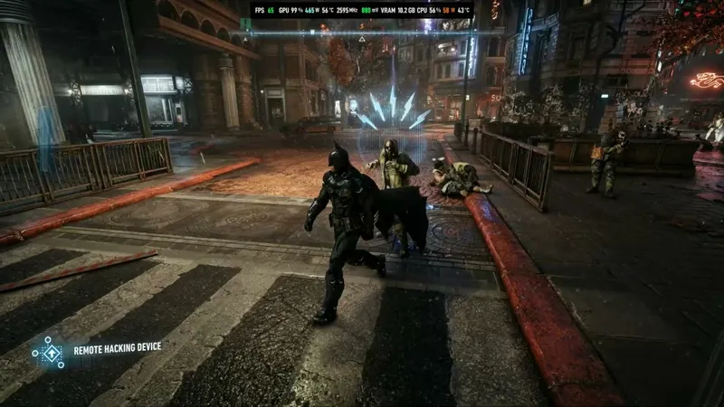 《蝙蝠侠:阿卡姆骑士》DLSS5画质对比