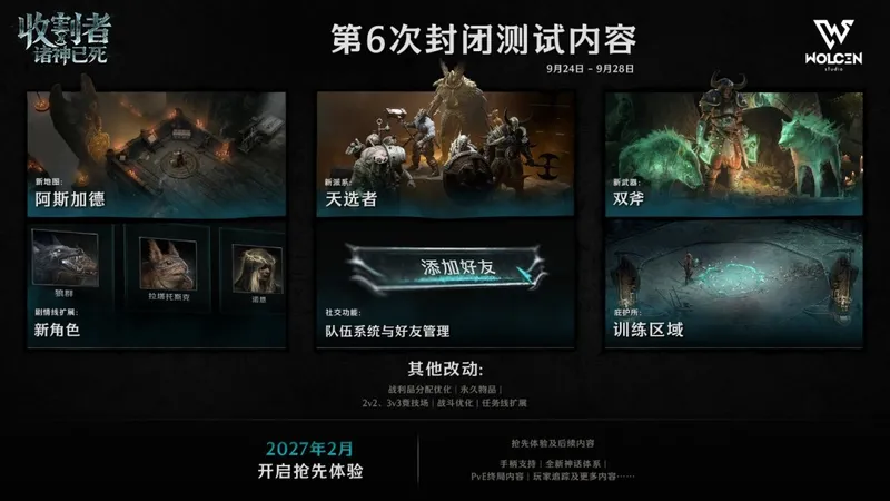 《收割者：诸神已死》2027年2月Steam上线