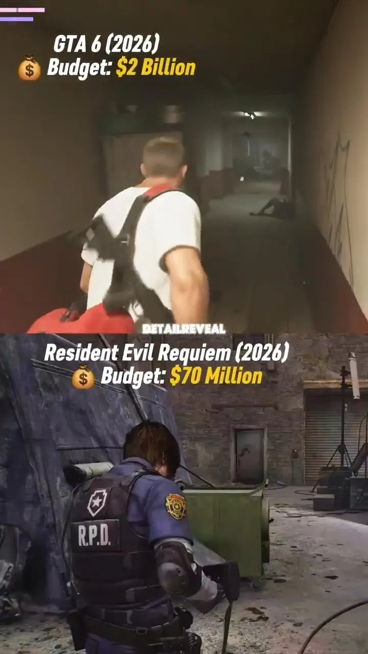 《GTA6》与《生化危机9》收枪细节对比-谁更真实