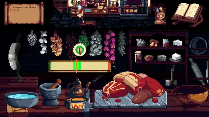 《怪物料理-狩猎、处理与享用》上架Steam-融合狩猎与酒馆经营的像素风动作RPG