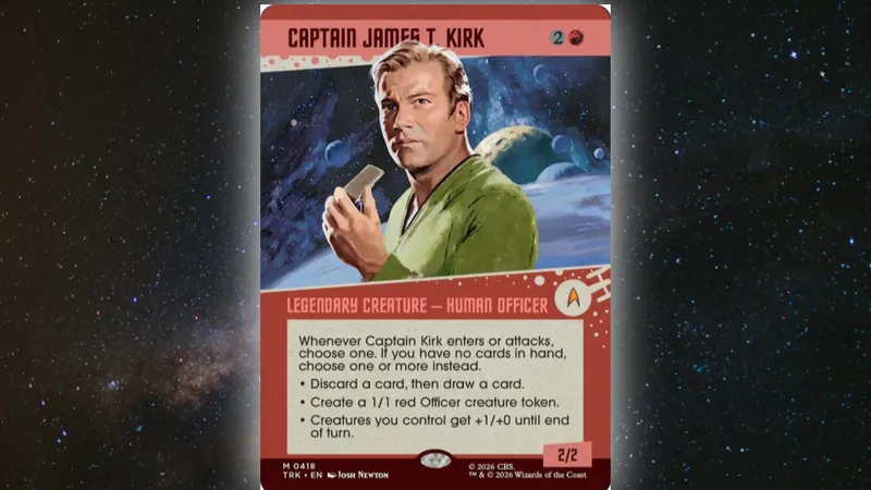《飓光志》作者布兰登·桑德森盛赞MTGStarTrek联动-称柯克卡牌设计完美