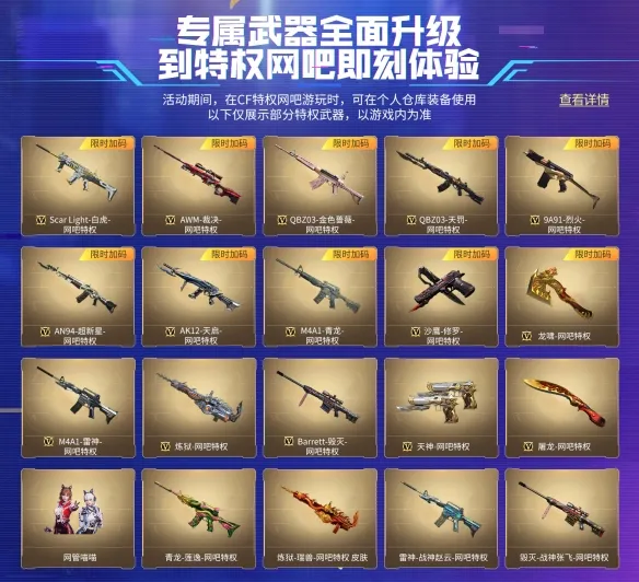 《穿越火线》网吧特权道具升级