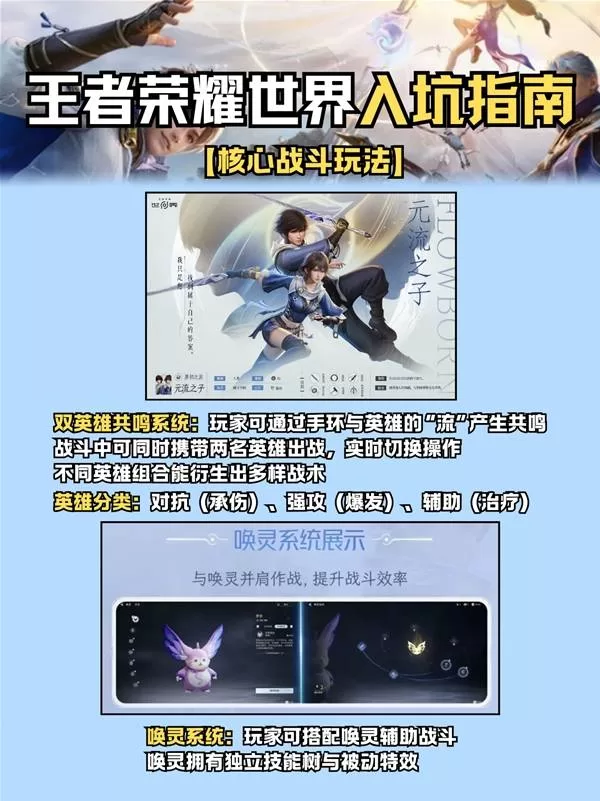 《王者荣耀世界》核心战斗玩法详解-双英雄共鸣与装备机制全解析